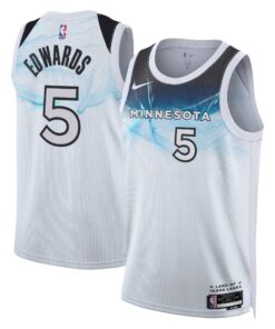 Minnesota Timberwolves Nike City Edition Swingman Jersey 2024 - White - Anthony Edwards - Unisex