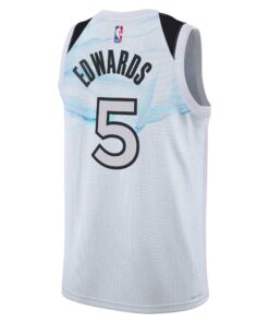 Minnesota Timberwolves Nike City Edition Swingman Jersey 2024 - White - Anthony Edwards - Unisex