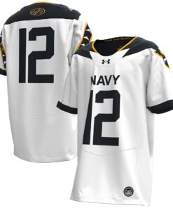Navy Midshipmen Under Armour Youth 2024 Rivalry Replica Jersey - White