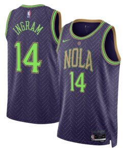 New Orleans Pelicans Nike City Edition Swingman Jersey 2024 - Purple - Brandon Ingram - Unisex
