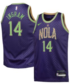 New Orleans Pelicans Nike City Edition Swingman Jersey 2024 - Purple - Brandon Ingram - Youth