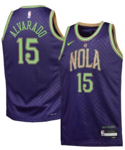 New Orleans Pelicans Nike City Edition Swingman Jersey 2024 - Purple - Jose Alvarado - Youth