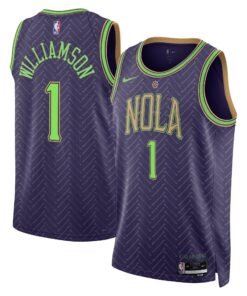 New Orleans Pelicans Nike City Edition Swingman Jersey 2024 - Purple - Zion Williamson - Unisex