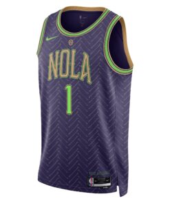 New Orleans Pelicans Nike City Edition Swingman Jersey 2024 - Purple - Zion Williamson - Unisex