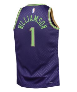 New Orleans Pelicans Nike City Edition Swingman Jersey 2024 - Purple - Zion Williamson - Youth