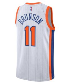 New York Knicks Nike City Edition Swingman Jersey 2024 - White - Jalen Brunson - Unisex