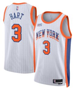 New York Knicks Nike City Edition Swingman Jersey 2024 - White - Josh Hart - Unisex