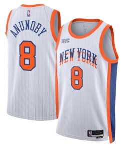 New York Knicks Nike City Edition Swingman Jersey 2024 - White - OG Anunoby - Unisex