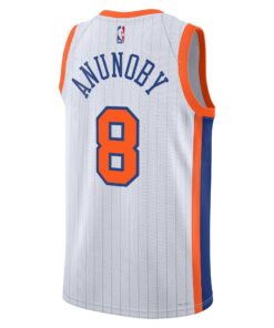 New York Knicks Nike City Edition Swingman Jersey 2024 - White - OG Anunoby - Unisex