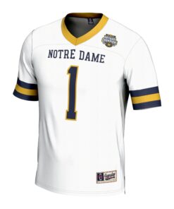 Notre Dame Fighting Irish GameDay Greats Youth 2024 NCAA Men's Lacrosse National Champions Lightweight Fashion Jersey - White