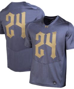 Notre Dame Fighting Irish Under Armour 2024 Shamrock Series Replica Jersey - Navy