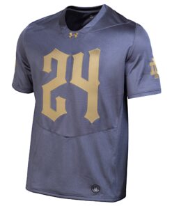 Notre Dame Fighting Irish Under Armour 2024 Shamrock Series Replica Jersey - Navy