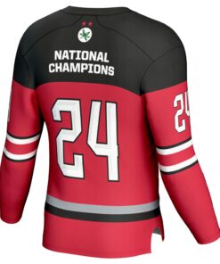 Ohio State Buckeyes GameDay Greats Youth 2024 NCAA Women's Ice Hockey National Champions Fashion Jersey - Scarlet
