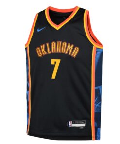 Oklahoma City Thunder Nike City Edition Swingman Jersey 2024 - Black - Chet Holmgren - Youth