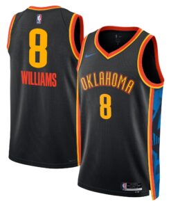 Oklahoma City Thunder Nike City Edition Swingman Jersey 2024 - Black - Jalen Williams - Unisex