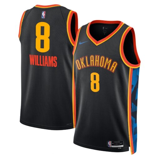 Oklahoma City Thunder Nike City Edition Swingman Jersey 2024 - Black - Jalen Williams - Unisex