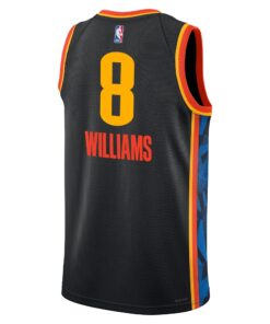 Oklahoma City Thunder Nike City Edition Swingman Jersey 2024 - Black - Jalen Williams - Unisex