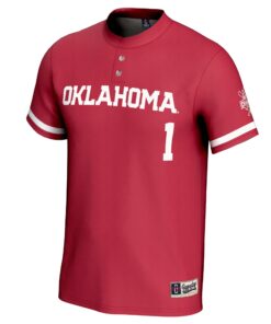 Oklahoma Sooners GameDay Greats Unisex 2024 Women's Softball College World Series Champions Lightweight Softball Fashion Jersey - Crimson