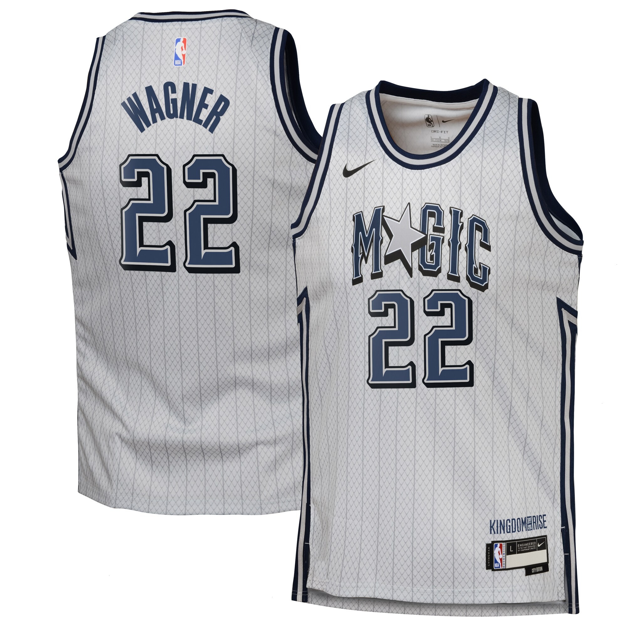 Orlando Magic Nike City Edition Swingman Jersey 2024 - Silver - Franz Wagner - Youth