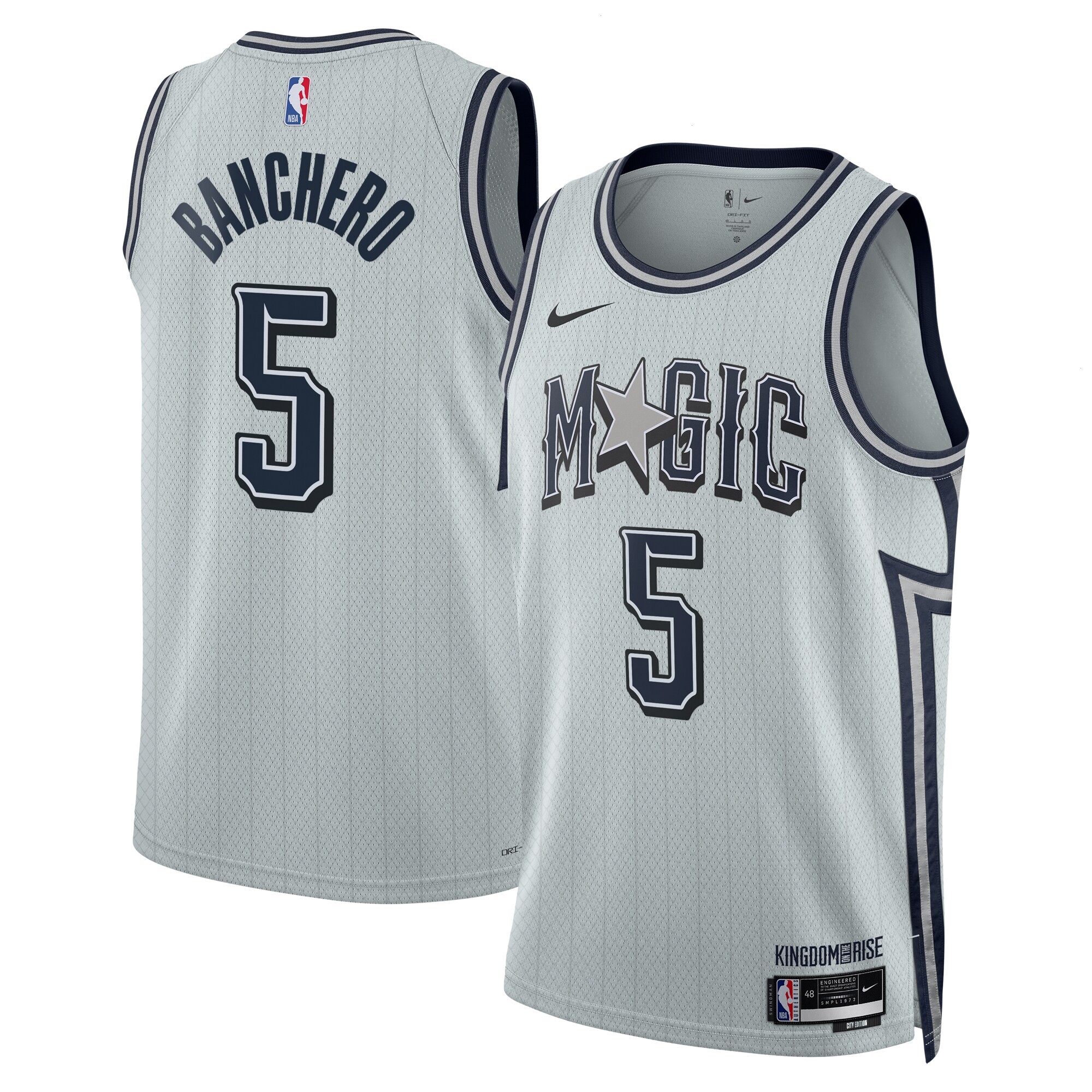 Orlando Magic Nike City Edition Swingman Jersey 2024 - Silver - Paolo Banchero - Unisex