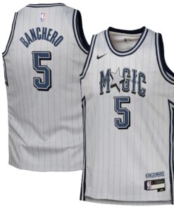 Orlando Magic Nike City Edition Swingman Jersey 2024 - Silver - Paolo Banchero - Youth