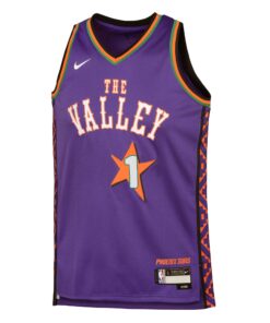 Phoenix Suns Nike City Edition Swingman Jersey 2024 - Purple - Devin Booker - Youth