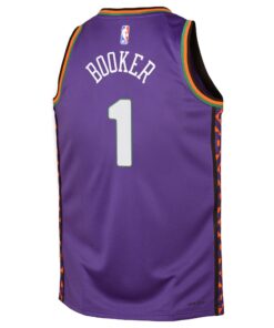 Phoenix Suns Nike City Edition Swingman Jersey 2024 - Purple - Devin Booker - Youth