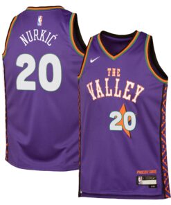 Phoenix Suns Nike City Edition Swingman Jersey 2024 - Purple - Jusuf Nurkic - Youth