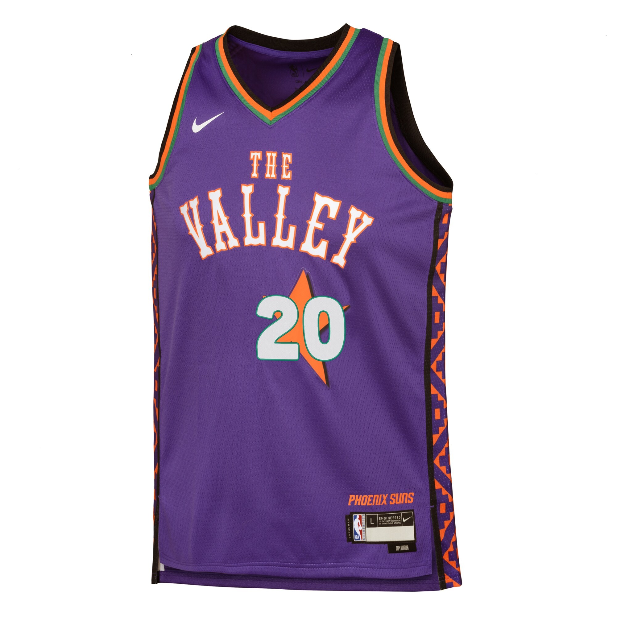Phoenix Suns Nike City Edition Swingman Jersey 2024 - Purple - Jusuf Nurkic - Youth