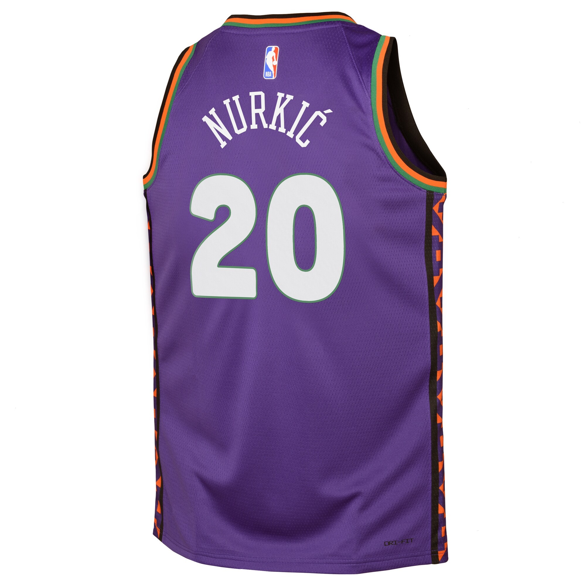 Phoenix Suns Nike City Edition Swingman Jersey 2024 - Purple - Jusuf Nurkic - Youth