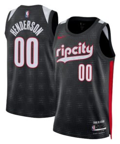 Portland Trail Blazers Nike City Edition Swingman Jersey 2024 - Black - Scoot Henderson - Unisex
