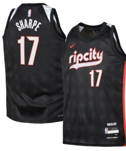 Portland Trail Blazers Nike City Edition Swingman Jersey 2024 - Black - Shaedon Sharpe - Youth