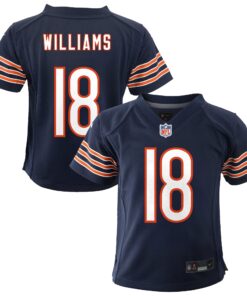 Preschool Chicago Bears Caleb Williams Nike Navy Player Game Jersey