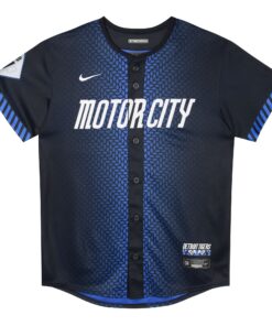 Preschool Detroit Tigers Javier Baez Nike Navy 2024 City Connect Limited Jersey