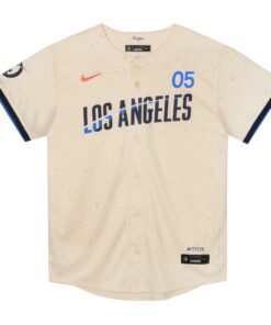 Preschool Los Angeles Dodgers Freddie Freeman Nike Cream 2024 City Connect Limited Player Jersey