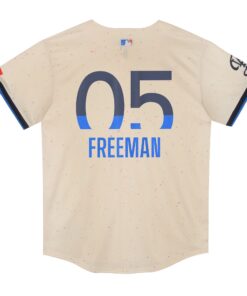 Preschool Los Angeles Dodgers Freddie Freeman Nike Cream 2024 City Connect Limited Player Jersey