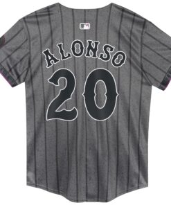 Preschool New York Mets Pete Alonso Nike Graphite 2024 City Connect Limited Player Jersey