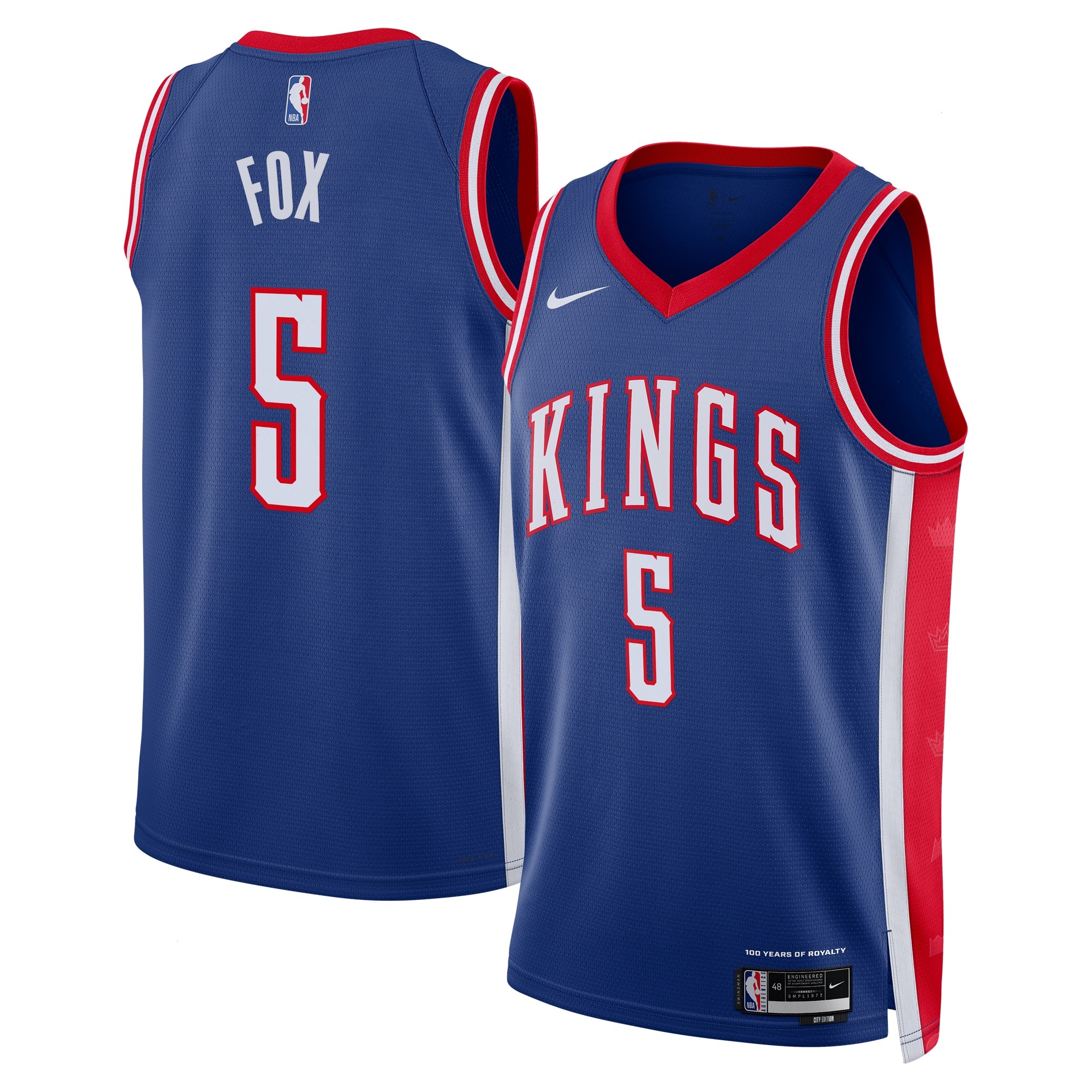 Sacramento Kings Nike City Edition Swingman Jersey 2024 - Blue - De'Aaron Fox - Unisex