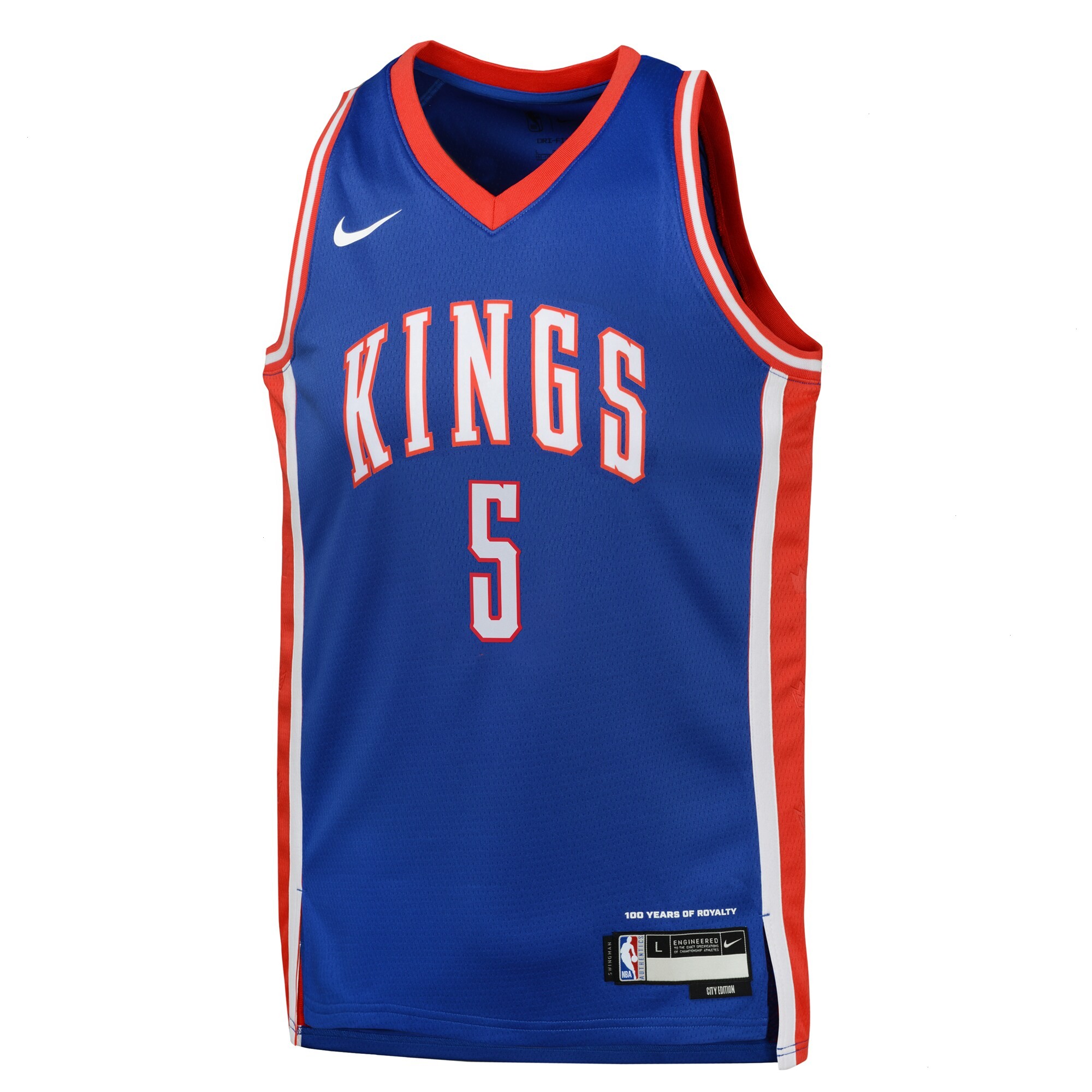 Sacramento Kings Nike City Edition Swingman Jersey 2024 - Blue - De'Aaron Fox - Youth