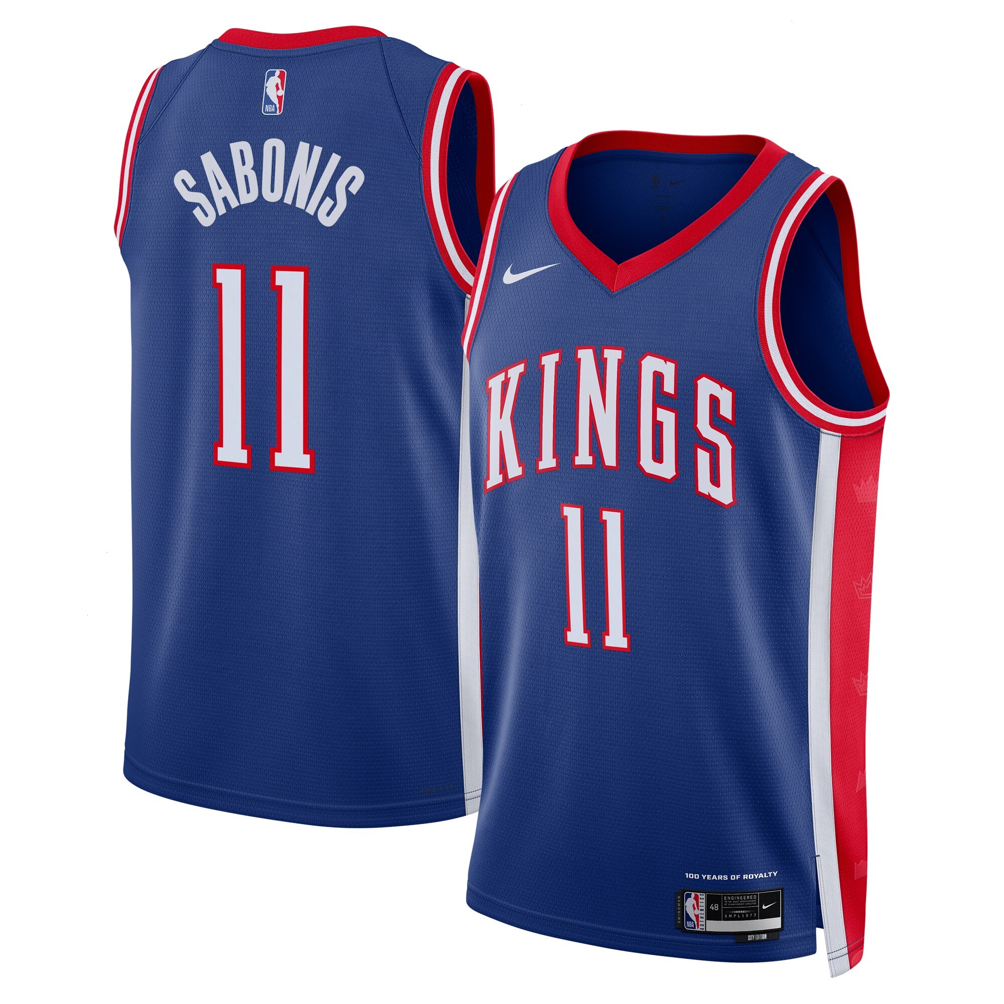 Sacramento Kings Nike City Edition Swingman Jersey 2024 - Blue - Domantas Sabonis - Unisex
