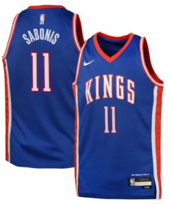 Sacramento Kings Nike City Edition Swingman Jersey 2024 - Blue - Domantas Sabonis - Youth