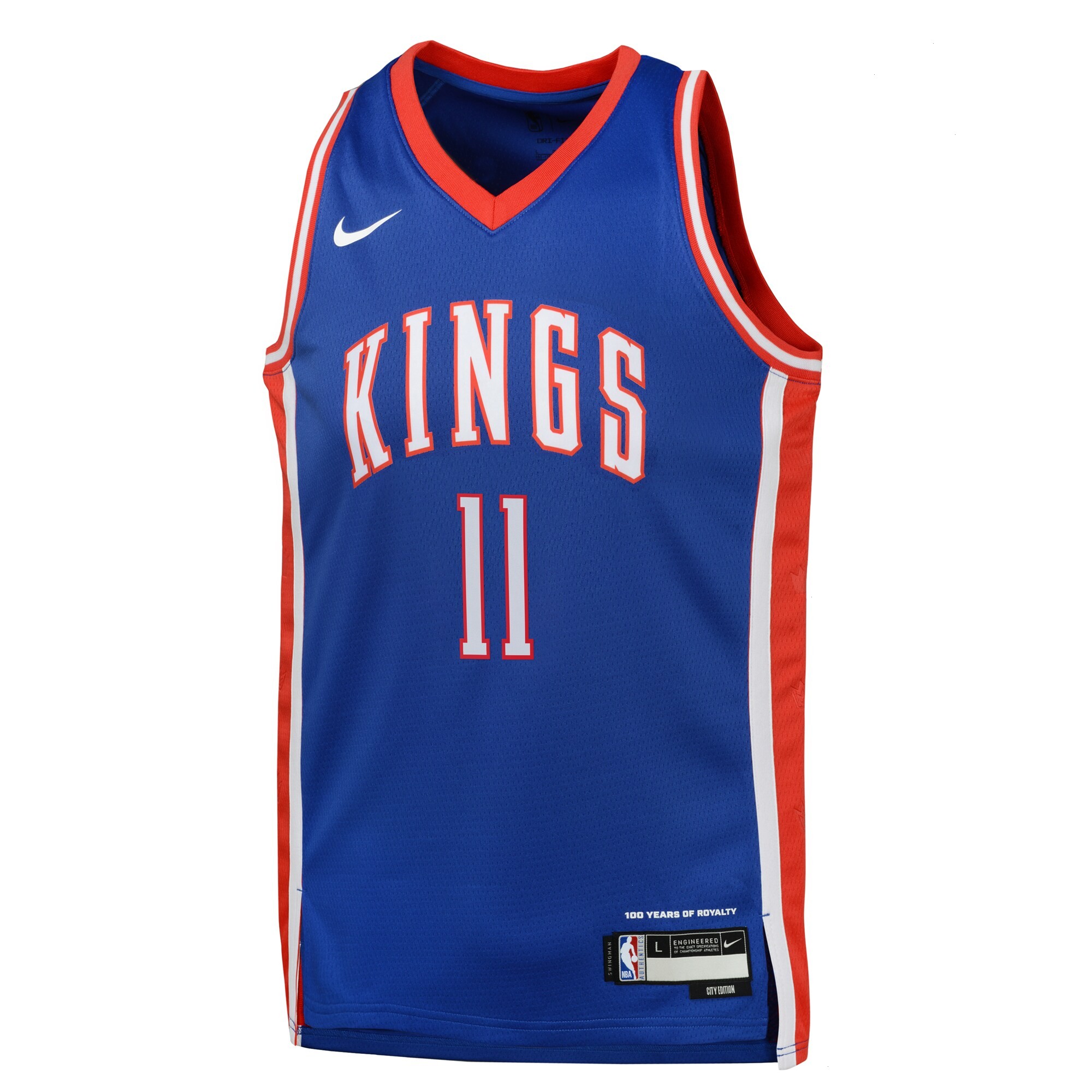 Sacramento Kings Nike City Edition Swingman Jersey 2024 - Blue - Domantas Sabonis - Youth
