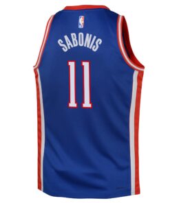 Sacramento Kings Nike City Edition Swingman Jersey 2024 - Blue - Domantas Sabonis - Youth
