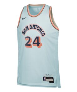 San Antonio Spurs Nike City Edition Swingman Jersey 2024 - Blue - Devin Vassell - Youth