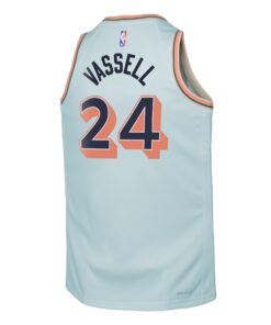 San Antonio Spurs Nike City Edition Swingman Jersey 2024 - Blue - Devin Vassell - Youth