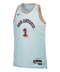 San Antonio Spurs Nike City Edition Swingman Jersey 2024 - Blue - Victor Wembanyama - Youth