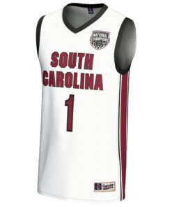 South Carolina Gamecocks GameDay Greats White Adult Lightweight 2024 Women's Basketball National Champions Fashion Jersey