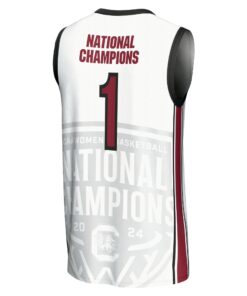 South Carolina Gamecocks GameDay Greats Youth 2024 NCAA Women's Basketball National Champions Lightweight Fashion Jersey - White