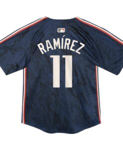 Toddler Cleveland Guardians Jose Ramirez Nike Navy 2024 City Connect Limited Jersey