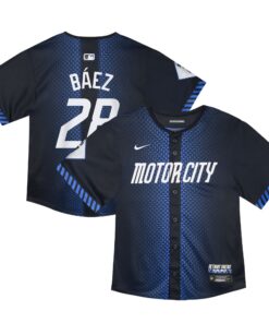 Toddler Detroit Tigers Javier Baez Nike Navy 2024 City Connect Limited Jersey